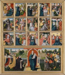 Nativity Prints: The Fifteen Mysteries and the Virgin of the Rosary. Creator: Netherlandish Painter