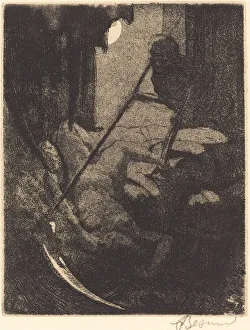 Eerie Prints: The Mystery (Le mystere), 1900. Creator: Paul Albert Besnard