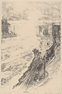 Pennell Joseph Prints: The Mystery of the Mist, 1910. Creator: Joseph Pennell