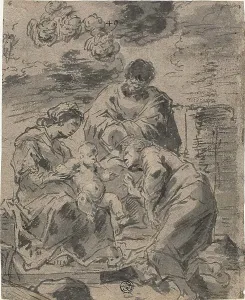 Union Prints: The Mystic Marriage of Saint Catherine, 1660/69. Creator: Leonard Bramer
