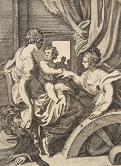 Siena Catherine Of Prints: The mystic marriage of Saint Catherine, ca. 1560-1600. ca. 1560-1600. Creator: Anon