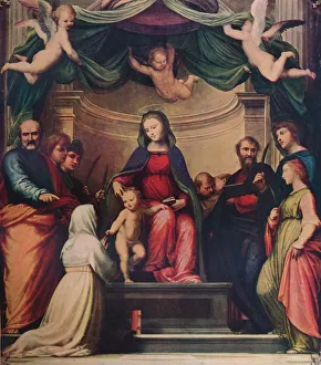 Bartolommeo Prints: The Mystic Marriage of Saint Catherine of Siena, 1511, (1911). Artist: Fra Bartolomeo