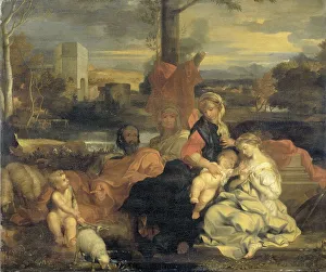 St Catherine Prints: The Mystic Marriage of St Catherine, 1650-1720. Creator: Follower of Sébastien Bourdon