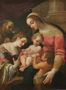 Catherine St Prints: The Mystic Marriage of St Catherine. Creator: Lodovico Carracci