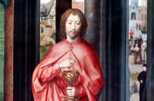 Mystic Marriage of St. Catherine and Other Saints, Detail, c1453-1494. Artist: Hans Memling