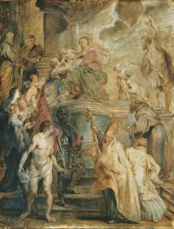 The Mystical Marriage of Saint Catherine. Artist: Rubens, Pieter Paul (1577-1640)