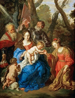 Catherine Of The Wheel Gallery: The Mystical Marriage of Saint Catherine with Saints Leopold and William