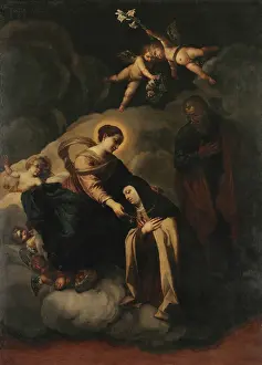 The Mystical Marriage of Saint Theresa, 1641-1642. Creator: Cairo, Francesco (1607-1665)