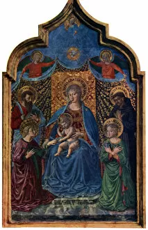 Mystical Marriage of St Catherine, 1466 (1930).Artist: Benozzo Gozzoli