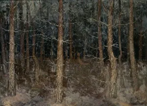 Mystical Prints: Mystical paths': forest view, 1907. Creator: Gustaaf Frederik van de Wall Perné