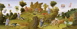 Roman Mythology Collection: The Myth of Io, c1490. Creator: Bartolomeo di Giovanni