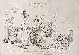 Granville J J Collection: Mythological Gallery: Judgement of Paris, ca. 1829-31. Creator: Pierre Langlumé