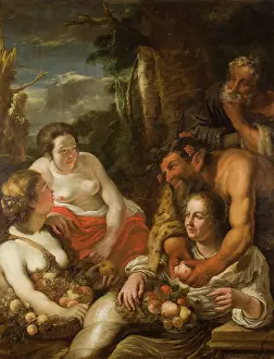 Behaviour Prints: Mythological Scene-Filling the Horn of Plenty?, 1659. Creator: Juriaen Jacobsz