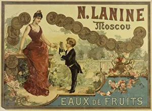 Drinking Water Prints: N. Lanine. Moscou. Eaux de fruits, 1889. Creator: Anonymous