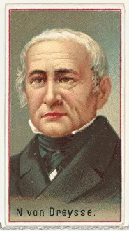 Souvenir Book Prints: N. von Dreysse, printers sample for the Worlds Inventors souvenir album (A25