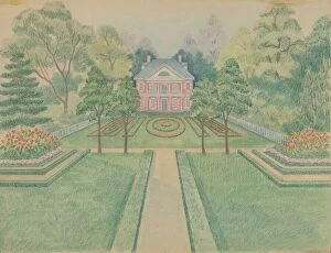 Lawn Collection: N. W. Stuyvesant Residence, c. 1936. Creator: Tabea Hosier