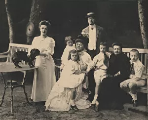Bulla Gallery: The Nabokov Family. Vladimir Dmitriewitsch, Elena Ivanovna, Maria Ferdinandovna with children