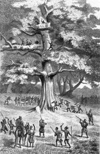 Slave Trade Prints: Nachtigal assiste a une chasse aux esclaves; L'Ouest Africain, 1914. Creator: Unknown
