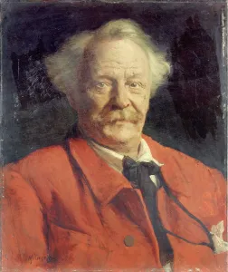 Nadar (known as Felix Tournachon, 1820-1910), photographer, aeronaut, draftsman and writer, 1890. Creator: Georges Mita