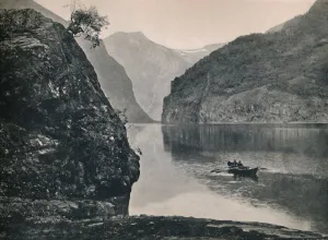 Outcrop Prints: Naeroyfjord, 1914. Creator: Unknown