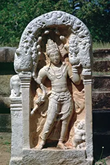 Colossal Prints: Naga King on a guard stone, 8th century