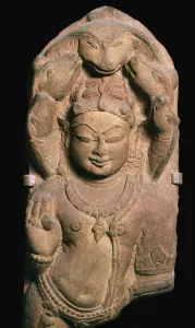 Naga, a snake divinity with heads of a five-headed serpent, 1oth century Naga, a snake divinity with heads of a five-headed serpent, 1oth century
