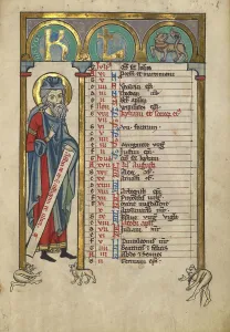 Psalter Prints: Nahum; Psalter, about 1240-1250. Creator: Unknown