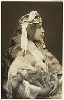 Edward Sheriff Curtis Prints: Naida, the Proud Princess, 1914. Creator: Edward Sheriff Curtis
