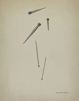 Nails and Pins, c. 1937. Creator: Wellington Blewett