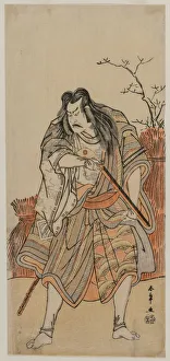 Katsukawa Shunsho Japanese Prints: Nakajima Kanzaemon as a Lord Disguised as a Hunter with a Rifle, c. early 1780s. Creator