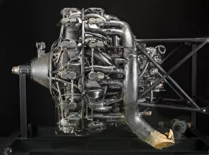 Engineering Collection: Nakajima Mamoru 11, Radial 14 Engine, Circa World War II. Creator: Fuji Koku Keiki