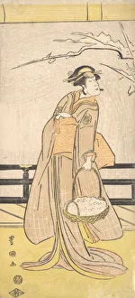Toyokuni Prints: Nakayama Tomisaburo in a Female Role, ca. 1790-1825. Creator: Utagawa Toyokuni I