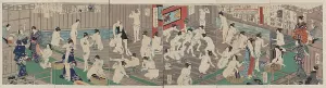 Steam Bath Prints: Naked bodies compared to irises in hot water