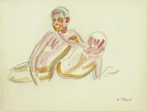 Two naked boys, c1910s. Creator: Verner Thome