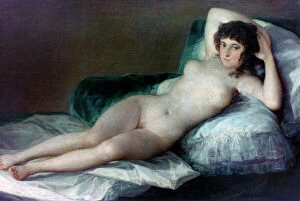 Art Media Gallery: The Naked Maja, c1800. Artist: Francisco Goya