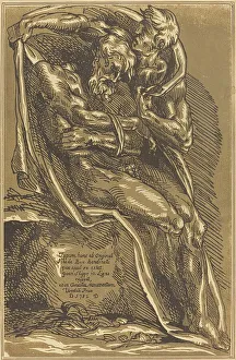 Skippe J B Prints: A Naked Man, Seated, with His Hands Tied, 1782. Creator: John Skippe