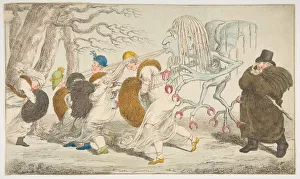 Williams Charles Prints: A Naked Truth, or Nipping Frost, February 2, 1803. Creator: Unknown
