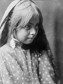 Tewa Prints: A Nambe girl, c1905. Creator: Edward Sheriff Curtis