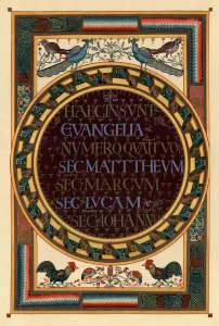 Warner Prints: Names of the four Evangelists, c800 AD