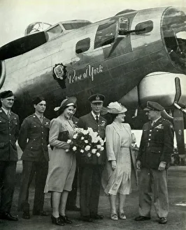 Landing Ground Prints: Naming an American Bomber, 6 July 1944, (1947). Creator: Unknown