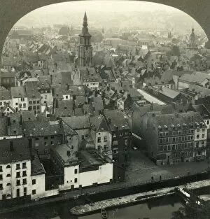 Elevated View Collection: Namur, Belgium, from the Fortress Hill, c1930s. Creator: Unknown