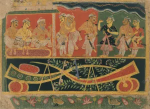 Nanda and Vasudeva: Page from a Dispersed Bhagavata Purana... ca. 1520-30. Creator Nanda and Vasudeva: Page from a Dispersed Bhagavata Purana... ca. 1520-30. Creator