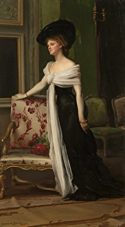 Viscountess Prints: Nanette de Spoelberch, Madame Louis de Baillet-Latour, 1902. Creator: Jacques De LaLaing
