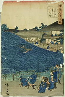 Rissho Prints: The Naniwaya Pine Tree at Sakai in Izumi Province (Senshu Sakai Naniwaya no matsu)