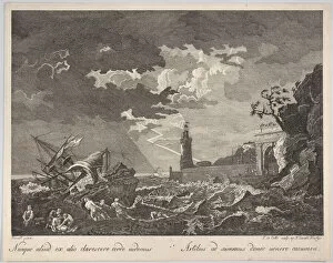 Vernet Claude Joseph Gallery: Nanque aliud ex alio clarescere corde uidemus. Artibus ad summus donec uenere cac... ca. 1750-1800