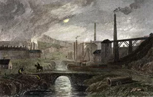 Pollution Gallery: Nant-y-Glow Iron Works, Monmouthshire, Wales, c1780, (c1830)