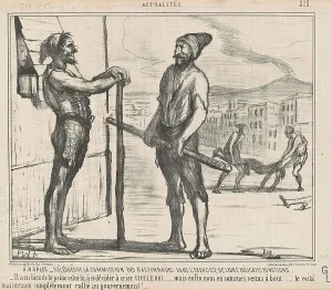 Clubs Prints: A Naples: Délégués de la commission... 19th century. Creator: Honore Daumier