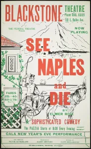 Vesuvius Prints: See Naples and Die, Chicago, 1937. Creator: Unknown