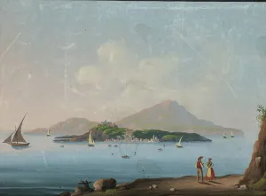 Vesuvius Campania Italy Prints: Naples with Vesuvius, n.d. Creator: Unknown