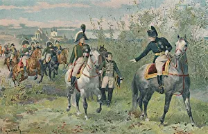 Aleksandr I Pavlovich Gallery: Napoleon and Alexander at Erfurt, 1808, (1896)